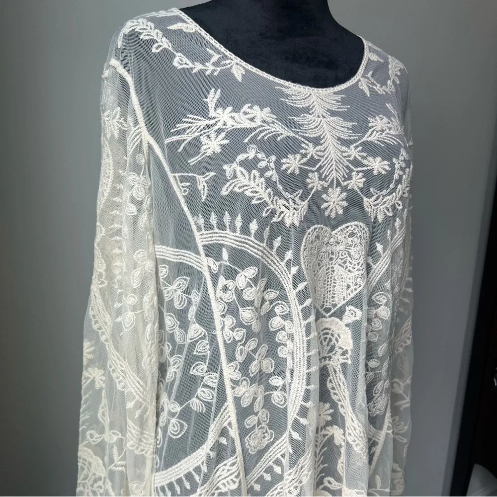 NWT Cato Delicate Lace Blouse - Large - Picture 10 of 14